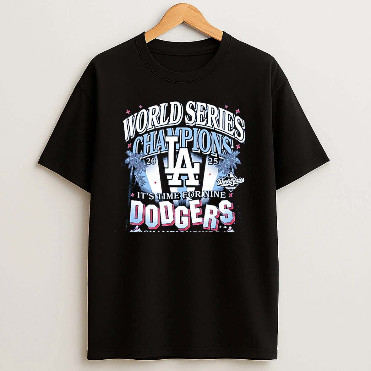La Dodgers 2025 World Series Champions Its Time For Nine Christmas T Shirts