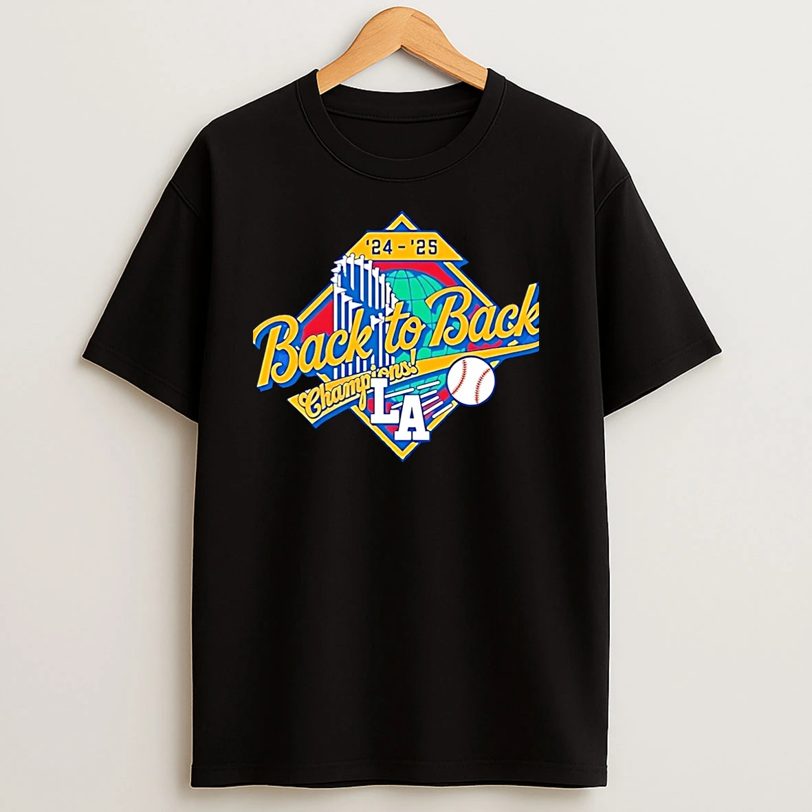 La Dodgers 24 25 Back To Back World Series Champions Christmas T Shirts