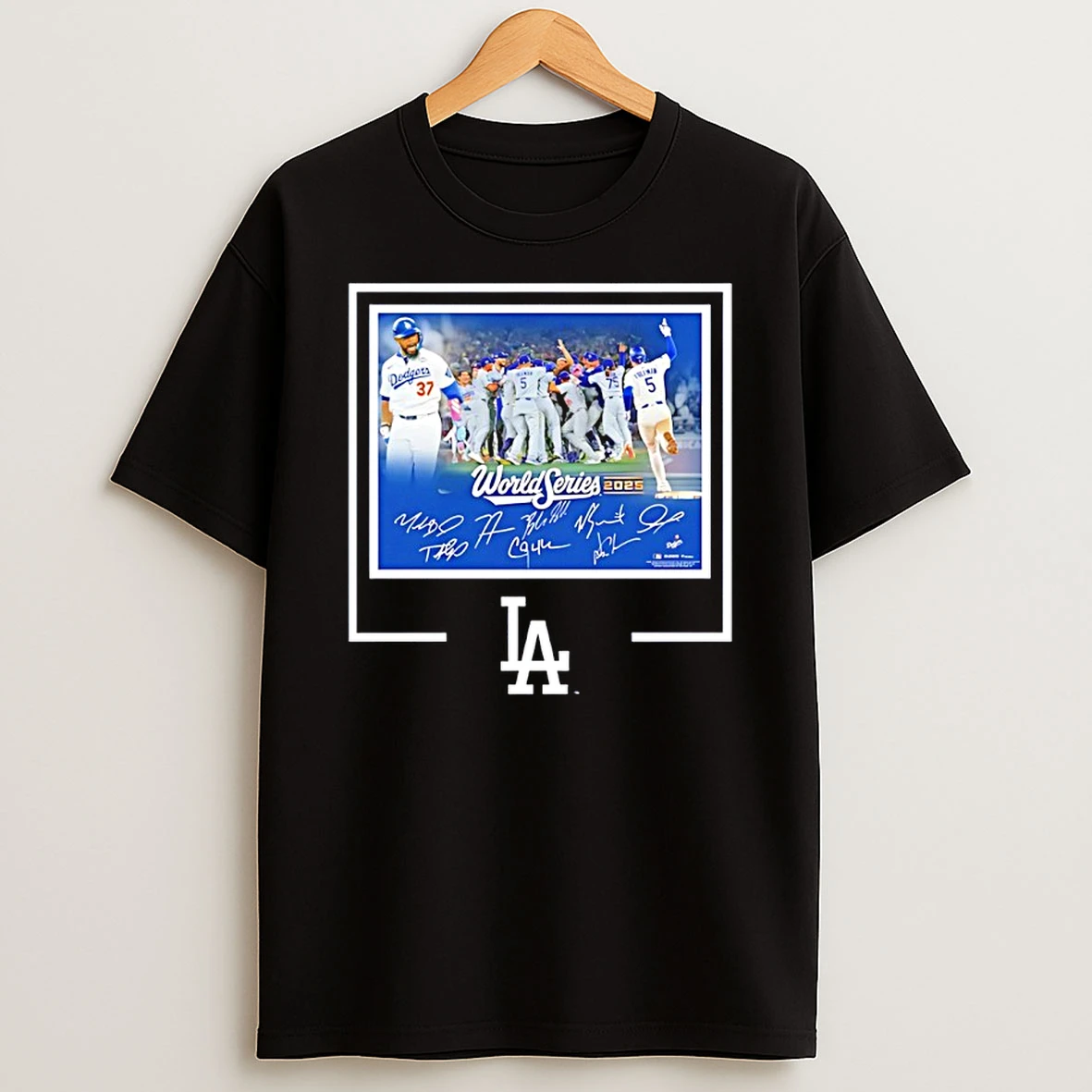 La Dodgers Autographed World Series Signatures 2025 Shirts