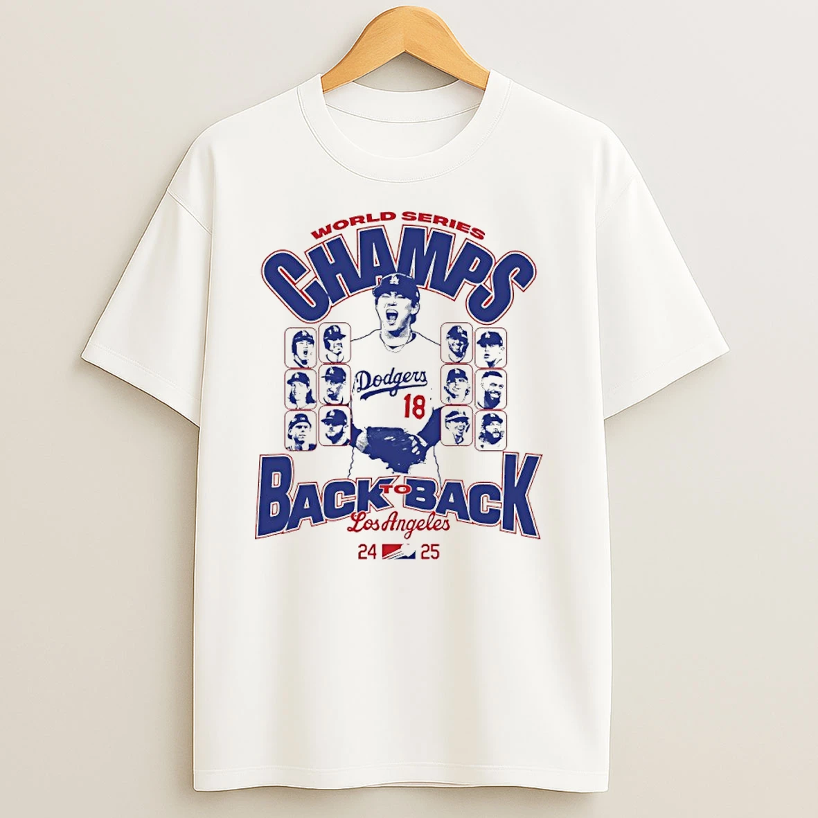 La Dodgers Back To Back 24 25 World Series Champs T Shirts