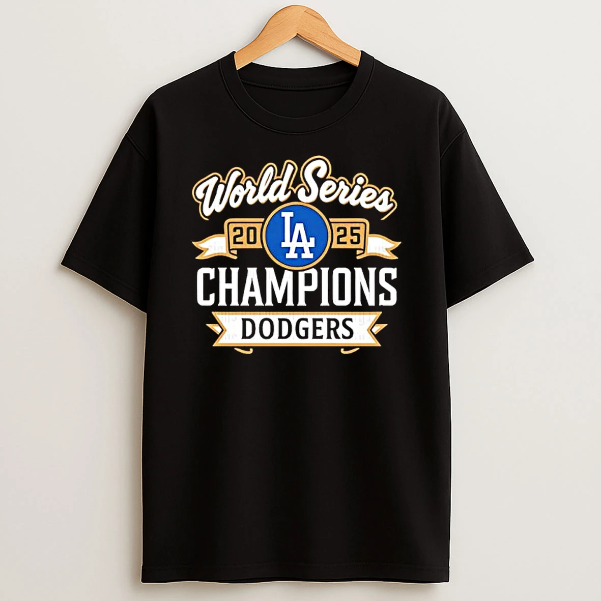 La Dodgers As 2025 World Series Champions Central Logo Shirts
