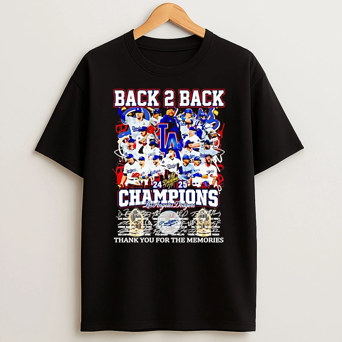 La Dodgers Back To Back Champions 2025 Thank You For The Memories Shirts