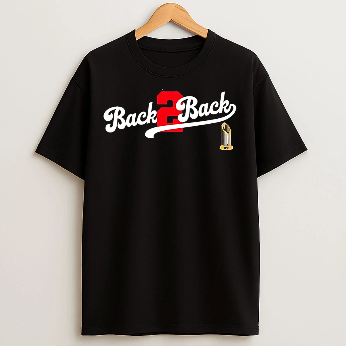 La Dodgers Back To Back Trophy T Shirts