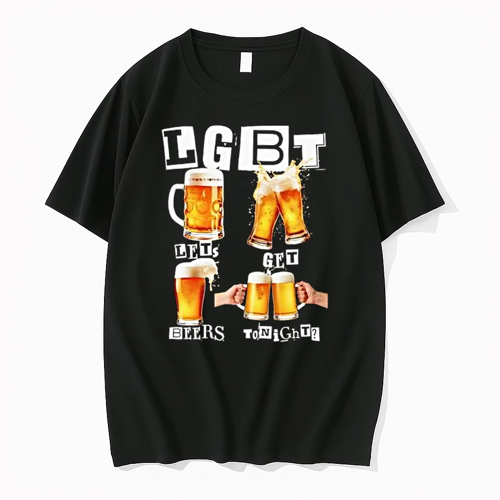 Lgbt Lets Get Beers Tonight Graphic Shirts