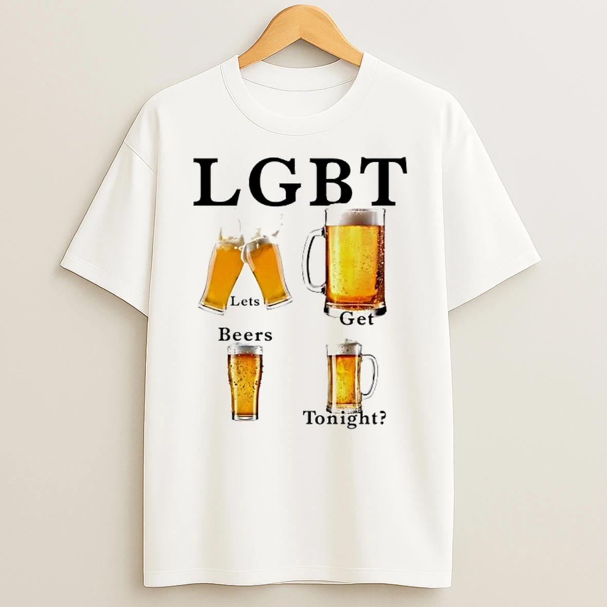 Lgbt Spells Lets Get Beers Tonight Shirts