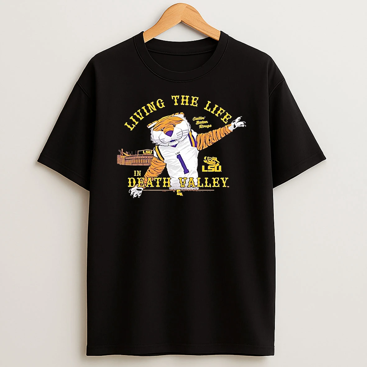 Lsu Tigers Mascot Living The Life In Death Valley Shirts