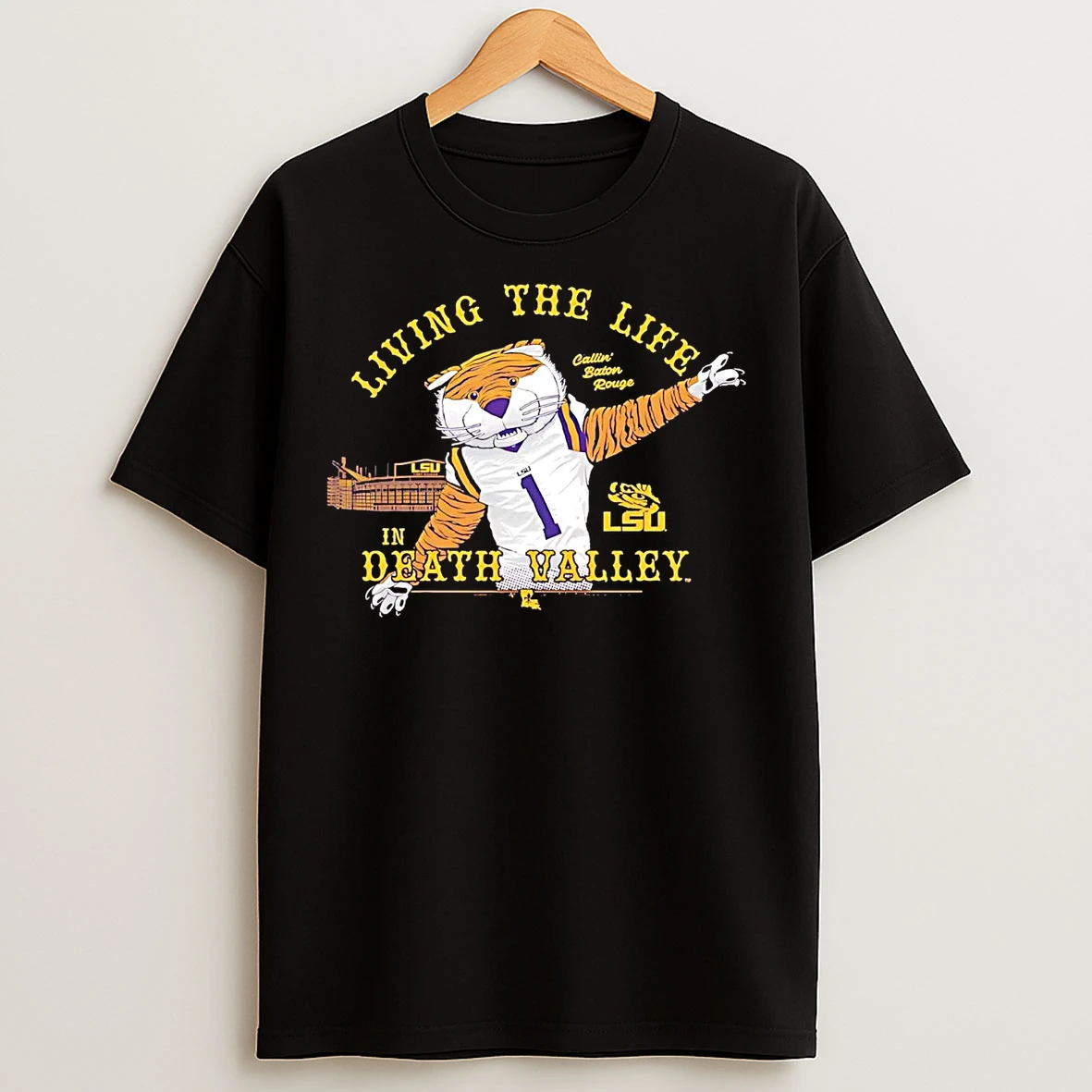 Lsu Tigers Mascot Living The Life In Death Valley T Shirts