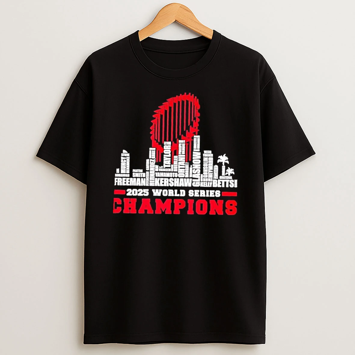 La Baseball World Series Champions 2025 All Player Name Shirts