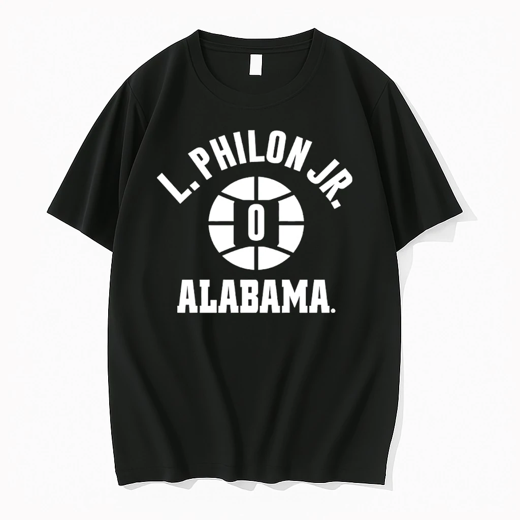 Labaron Philon Jr 0 Alabama Crimson Tide Basketball Name Number Ball Shirts