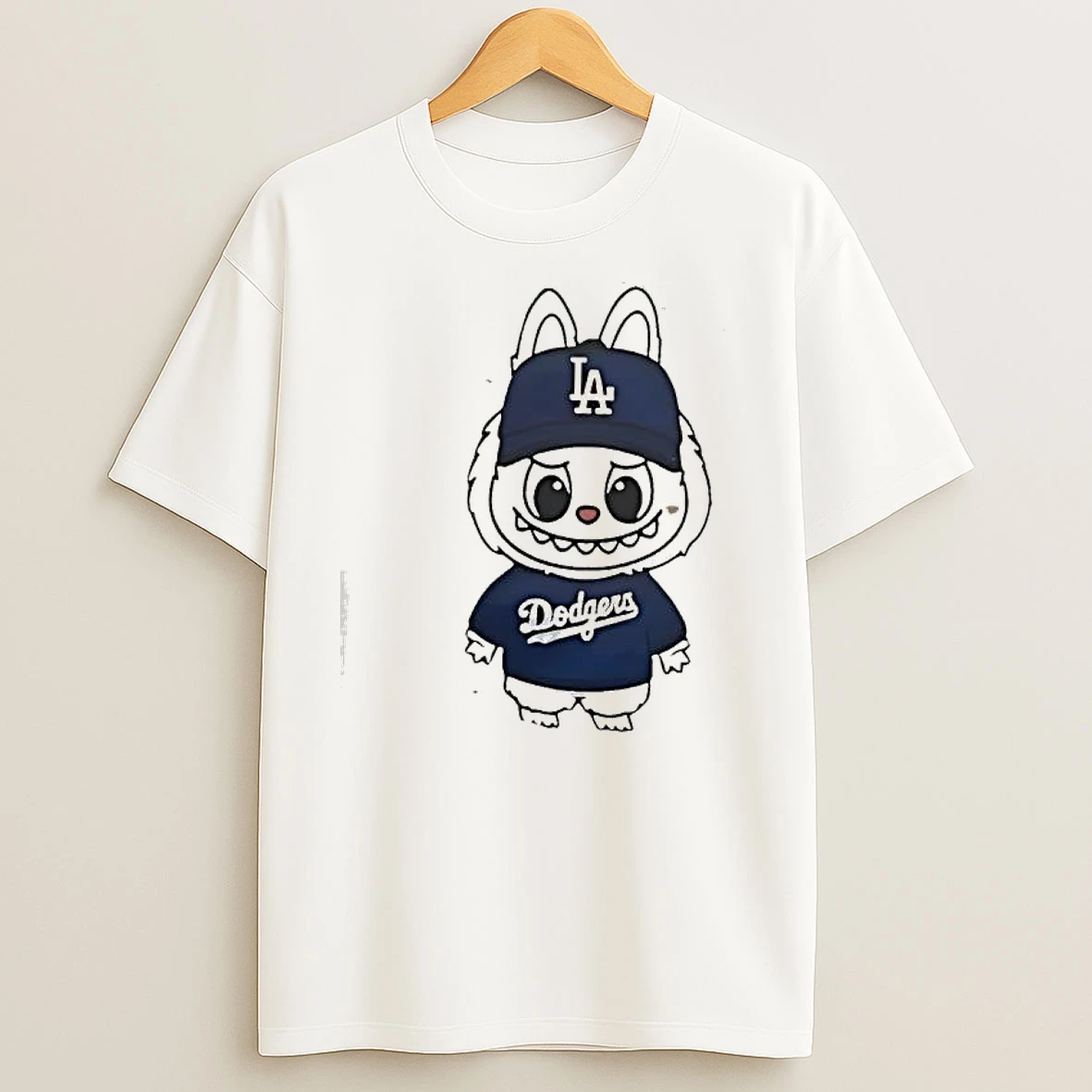 Labubu Wearing A Los Angeles Dodgers T Shirts