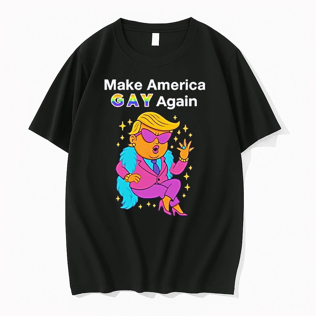 Lady Trump Make America Gay Again Funny Shirts