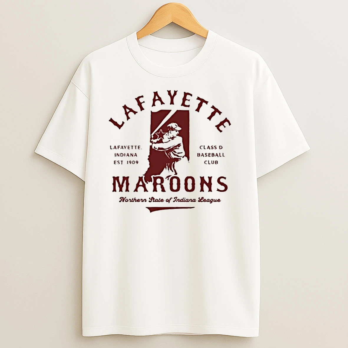 Lafayette Maroons Indiana Vintage Defunct Baseball Teams T Shirts