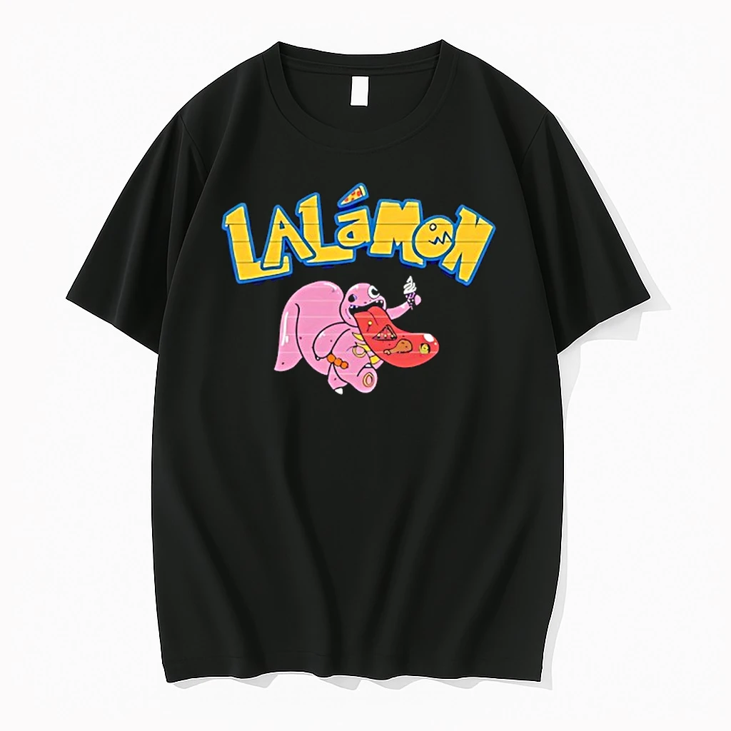 Lalamon Pokemon Eating Pizza Hamburger Ice Cream Shirts