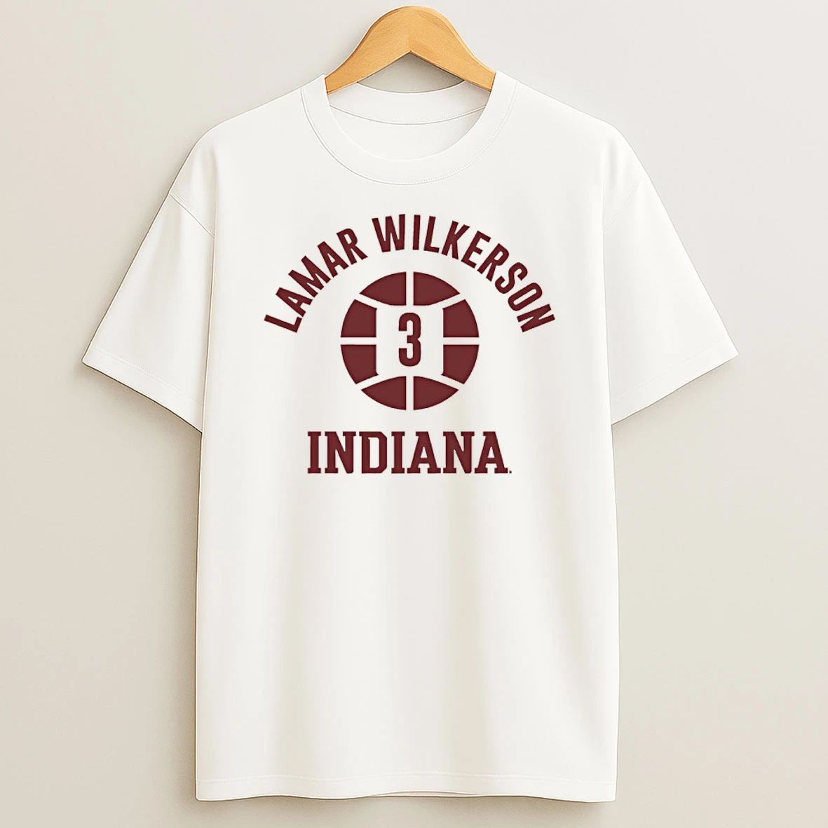 Lamar Wilkerson 3 Indiana Hoosiers Basketball Name Bumber Ball Shirts