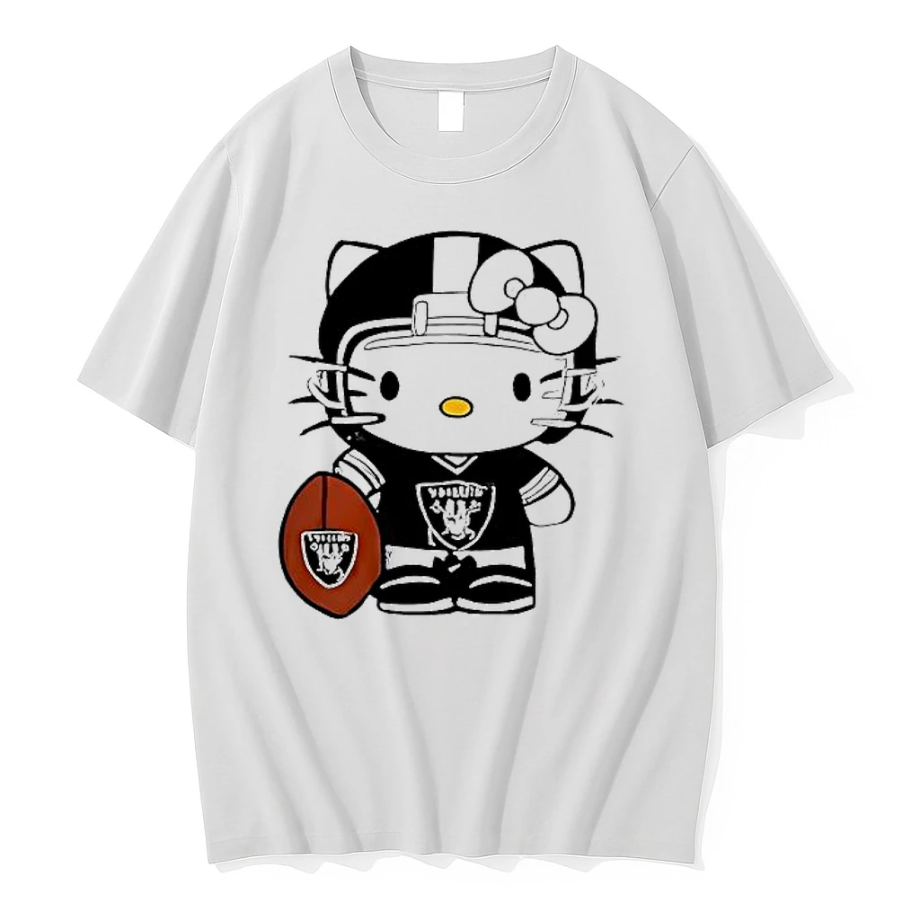 Las Vegas Raiders Hello Kitty 2025 Nfl Christmas Gameday Shirts