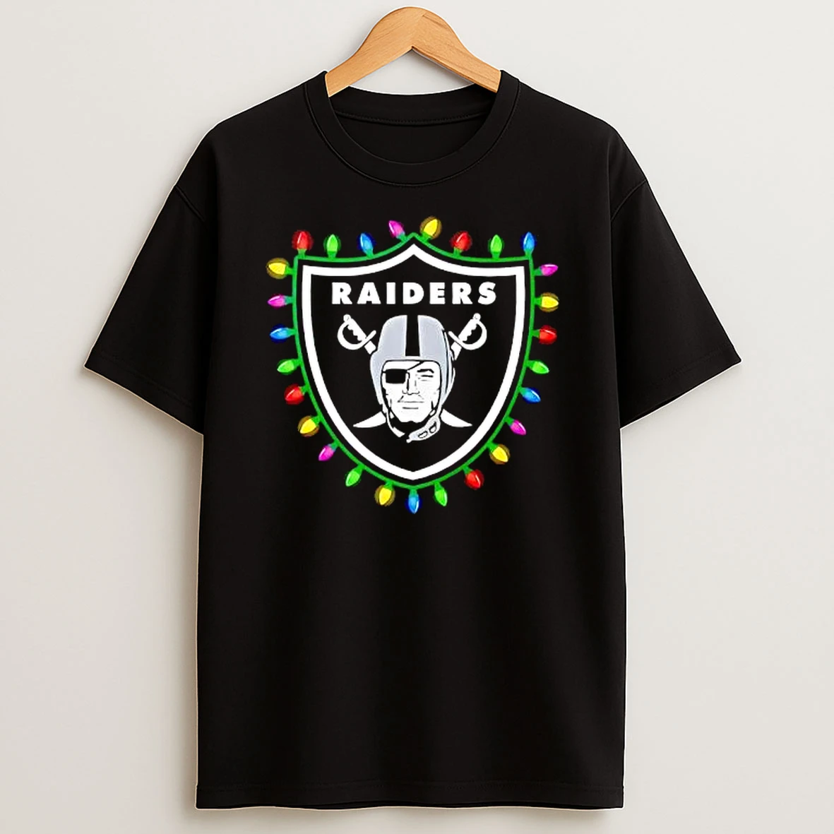 Las Vegas Raiders Logo Holiday Lights Shirts