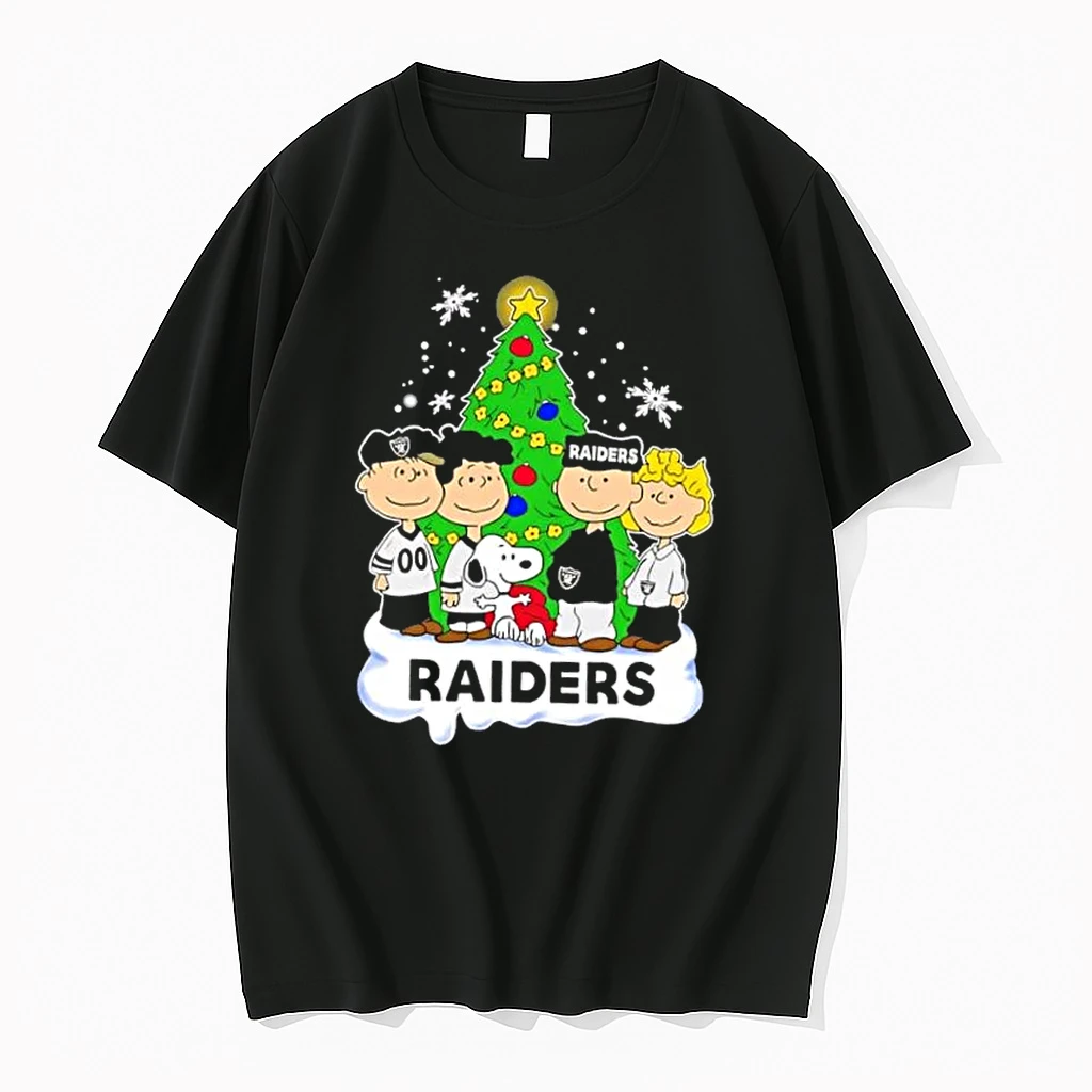 Las Vegas Raiders X Peanuts Snoopy And Friends Christmas Tree Shirts