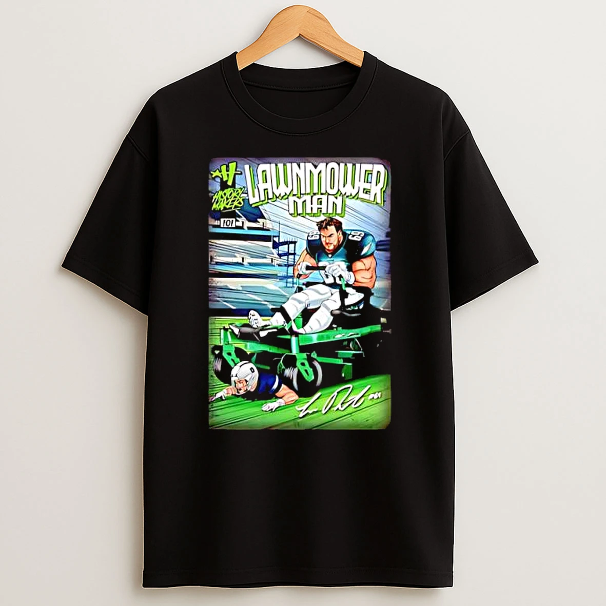 Lawnmower Man Jason Kelce Philadelphia Eagles Signature Shirts