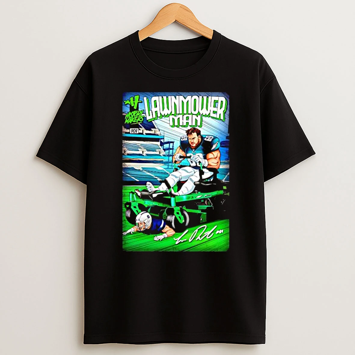 Lawnmower Man Landon Dickerson Philadelphia Eagles Shirts
