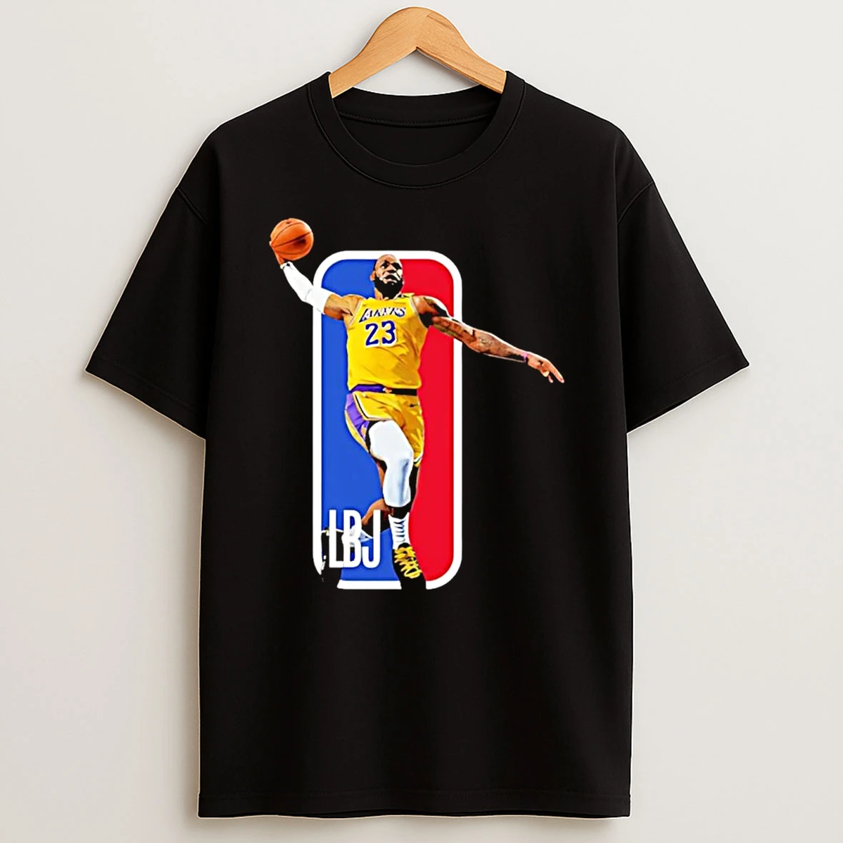 Lebron James Basketball Logo La Lakers Shirts