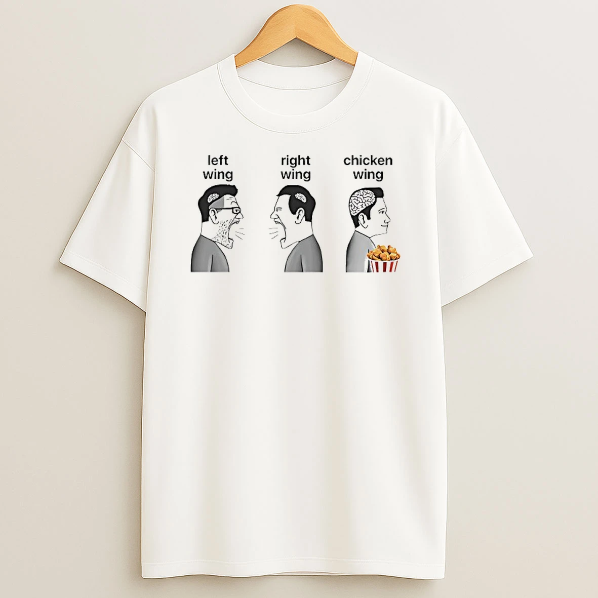 Left Wing Right Wing Chicken Wing Shirts
