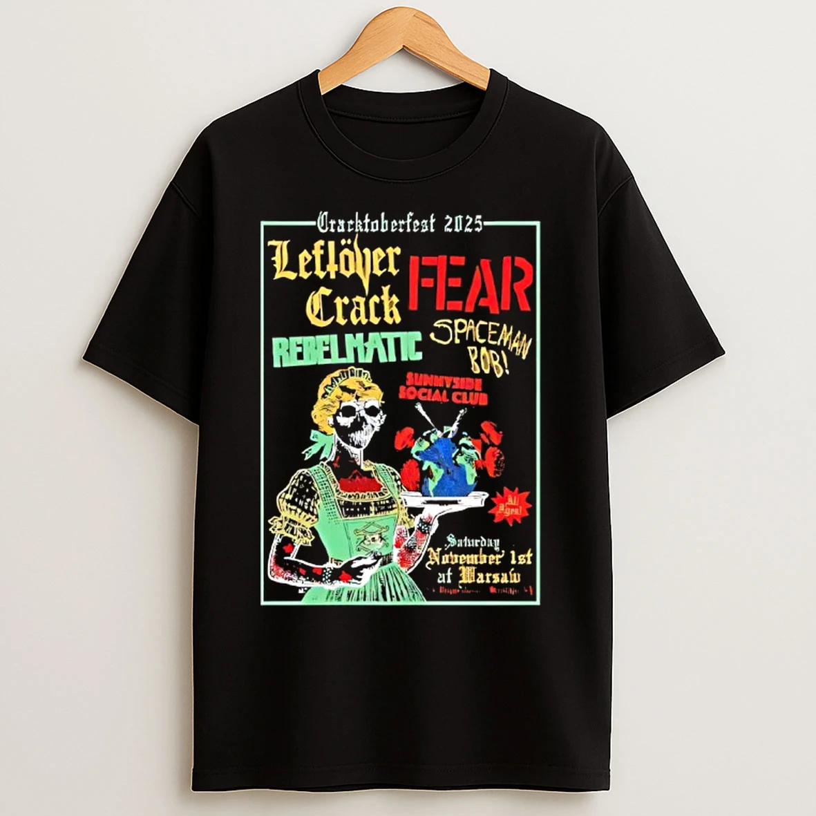 Leftover Crack November 1 2025 Warsaw Brooklyn Ny T Shirts