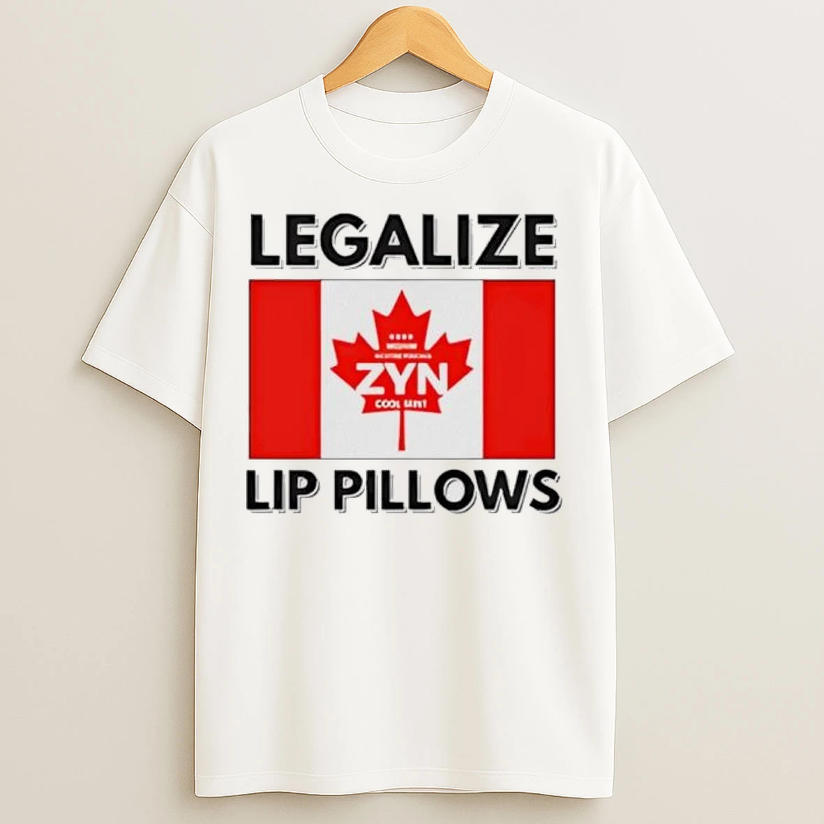 Legalize Lip Pillows Zyn Canadian Flag T Shirts