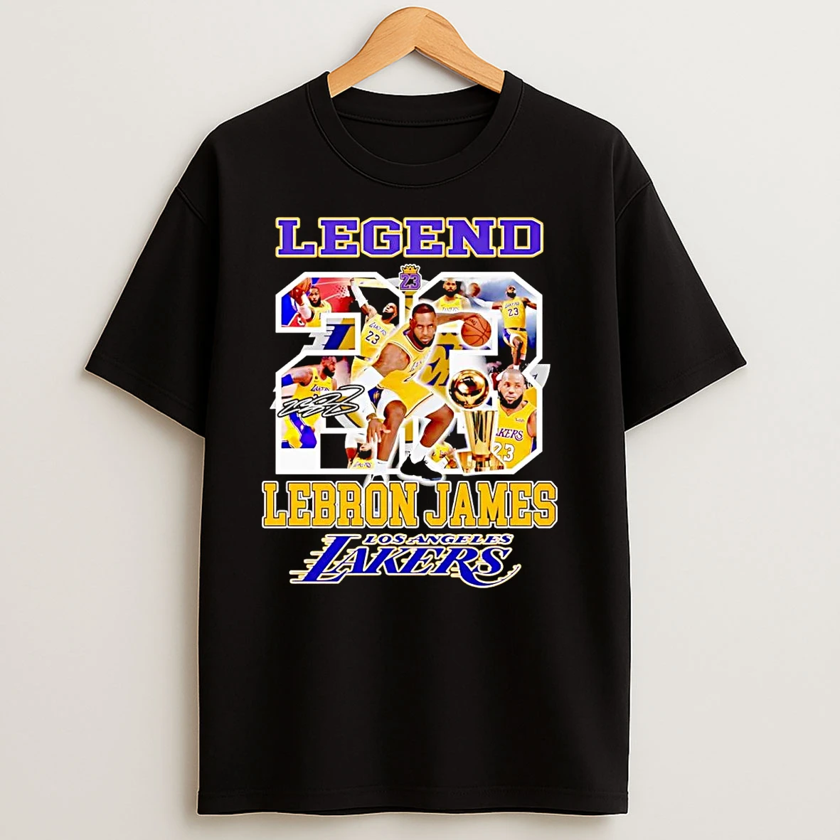 Legend Lebron James 23 Los Angeles Lakers Signature T Shirts