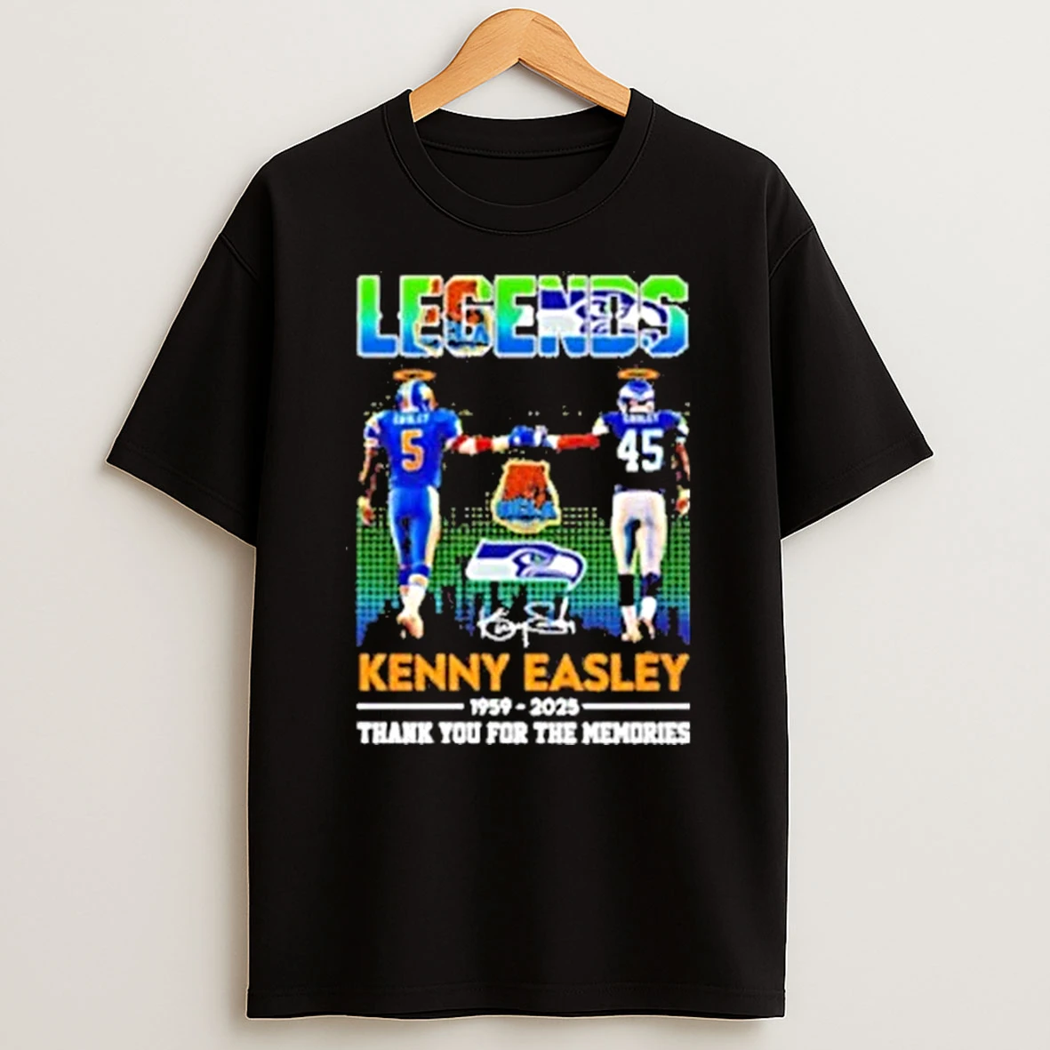 Legends Kenny Easley 1959 2025 Thank You For The Memories Signature Shirts