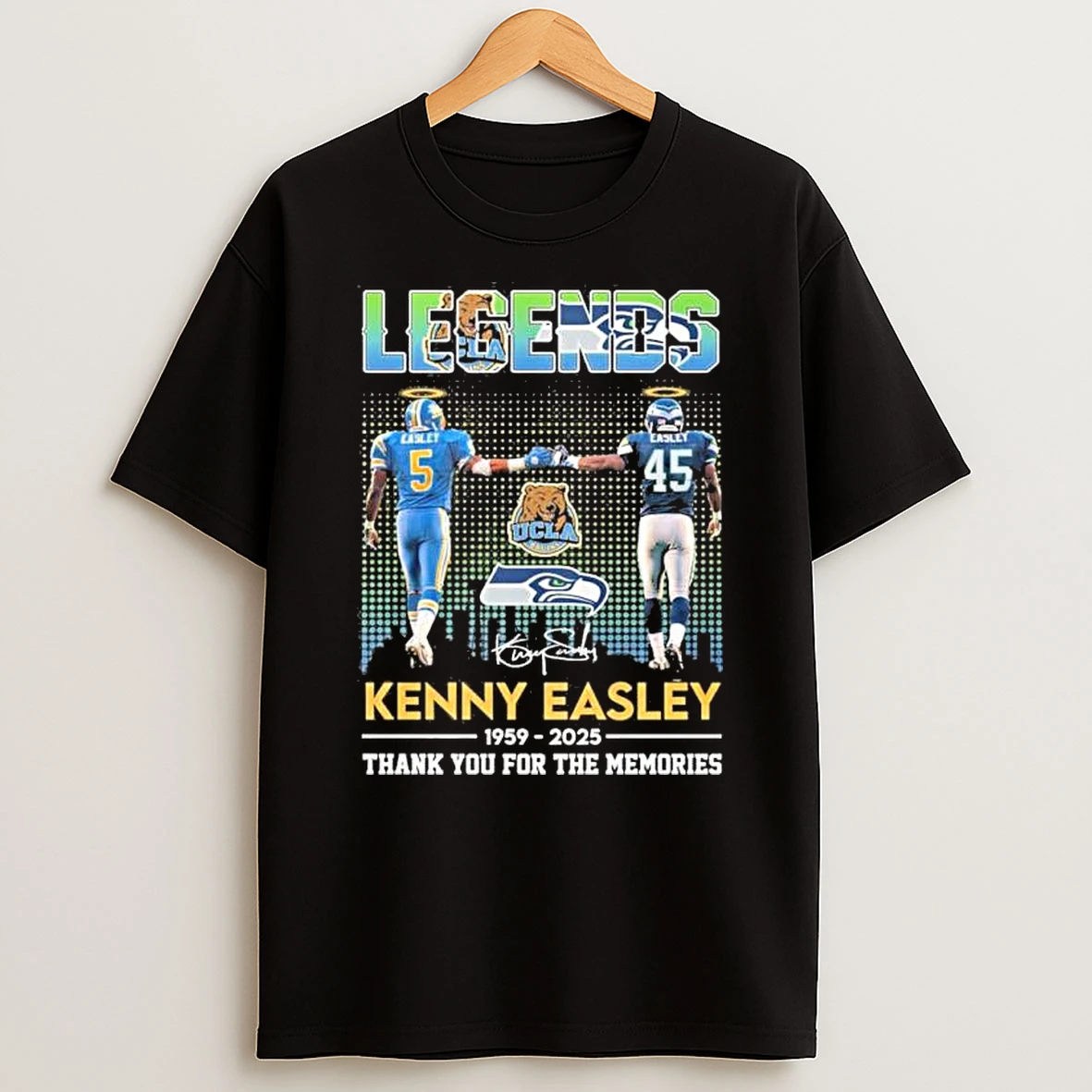 Legends Kenny Easley Seattle Seahawks And Ucla Bruins 1959 2025 Thank You For The Memories Shirts