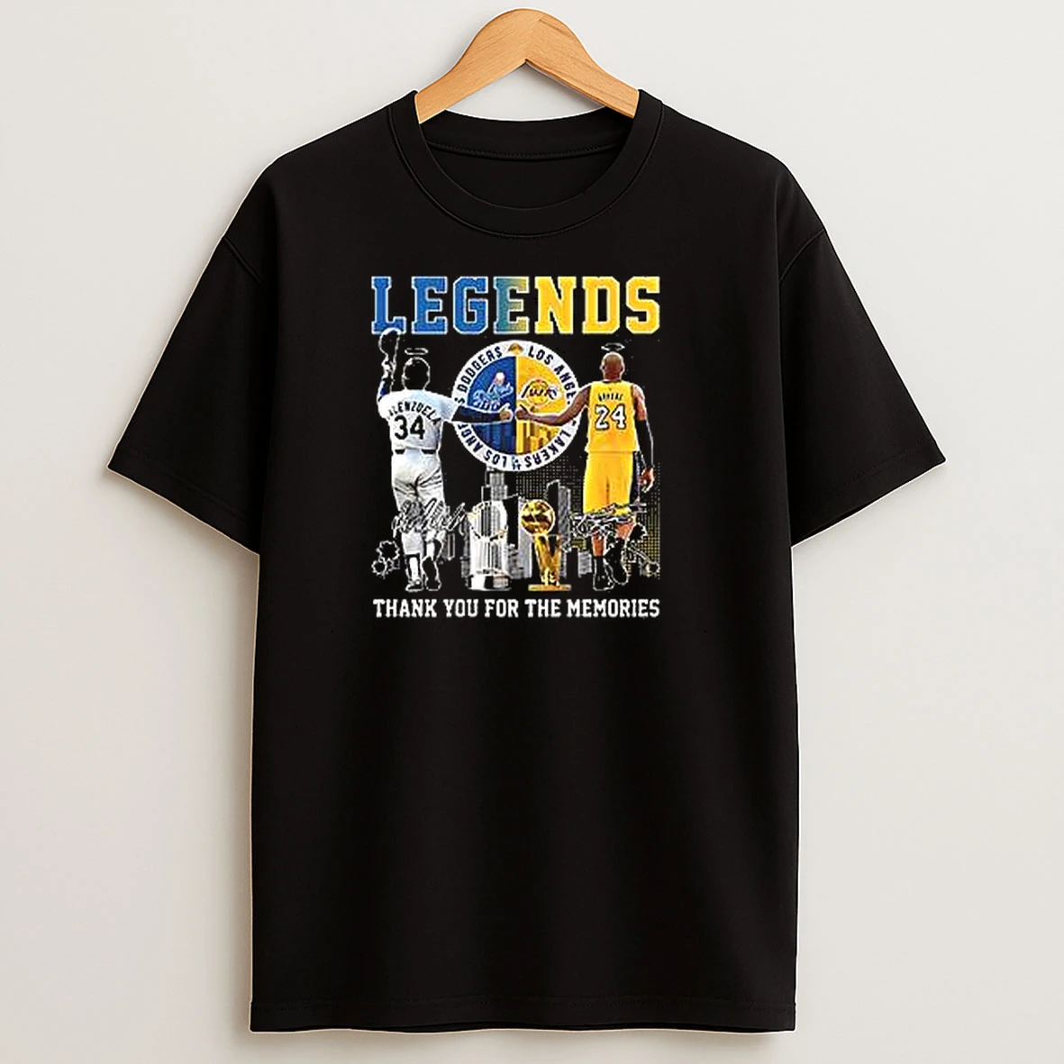 Legends Los Angeles Dodgers Thank You For The Memories T Shirts