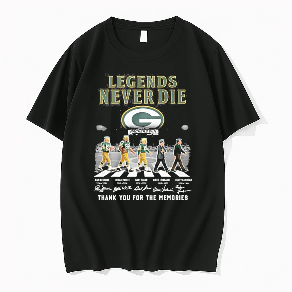 Legends Never Die Green Bay Packers Abbey Road Shirts
