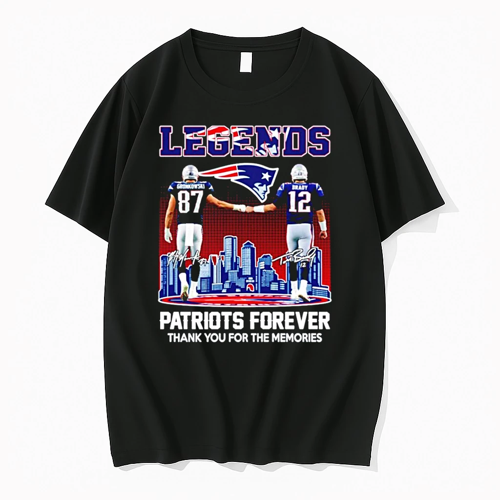 Legends New England Patriots Brady And Gronkowski 2025 City Skyline Shirts