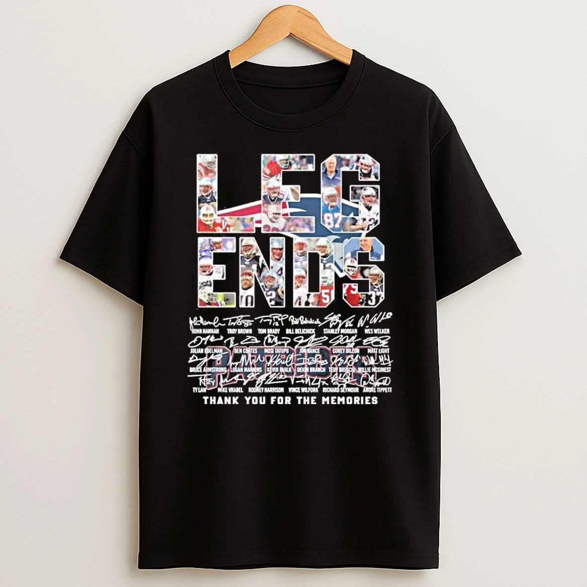 Legends New England Patriots Players Thank You For The Memories Shirts