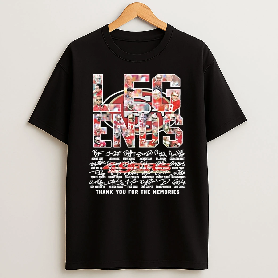 Legends San Francisco 49ers Players Thank You For The Memories Shirts