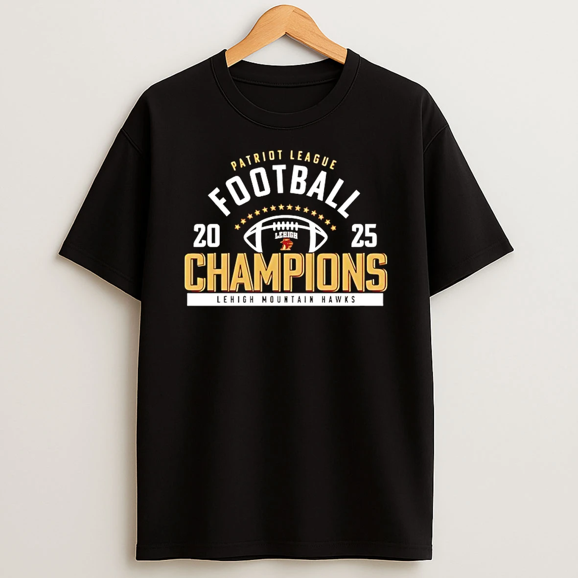 Lehigh Mountain Hawks Patriot League Football Champions 2025 Shirts