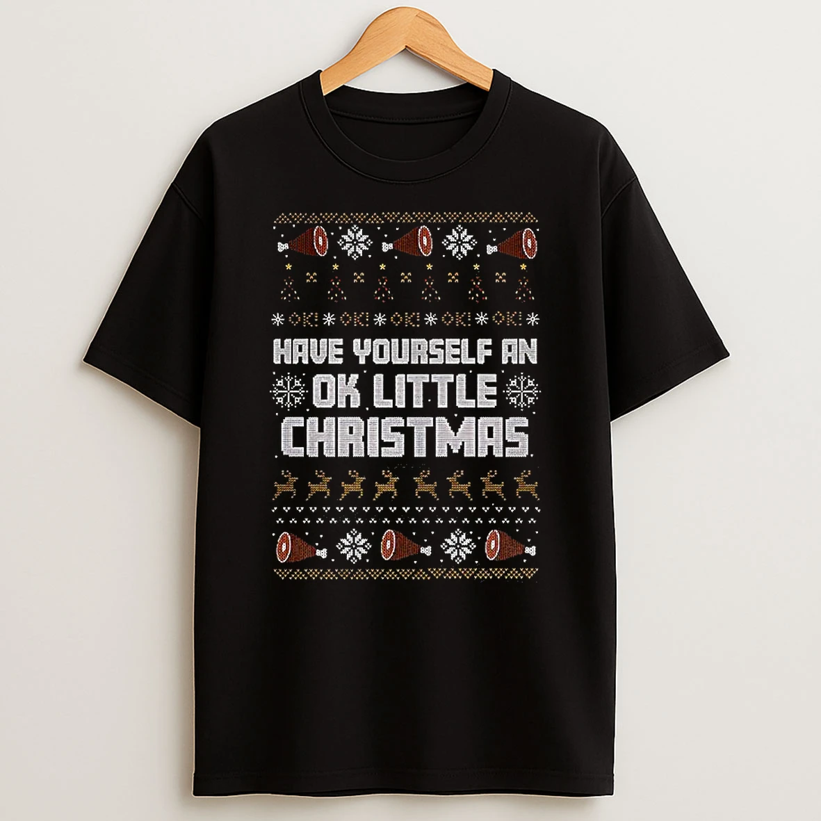 Leigh Mcnasty Have Yourself An Ok Little Christmas Ugly Pork Trotters Shirts