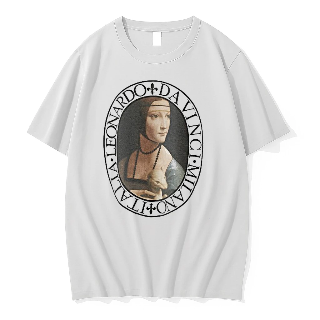 Leonardo Da Vinci Milano Italia Woman And Weasel Shirts