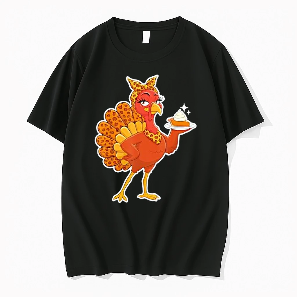 Leopard Print Turkey Thanksgiving Pumpkin Shirts