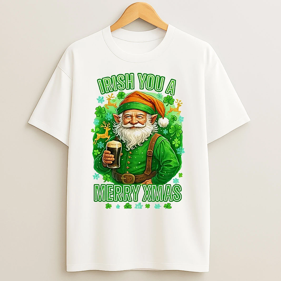Leprechaun Irish You A Merry Christmas T Shirts