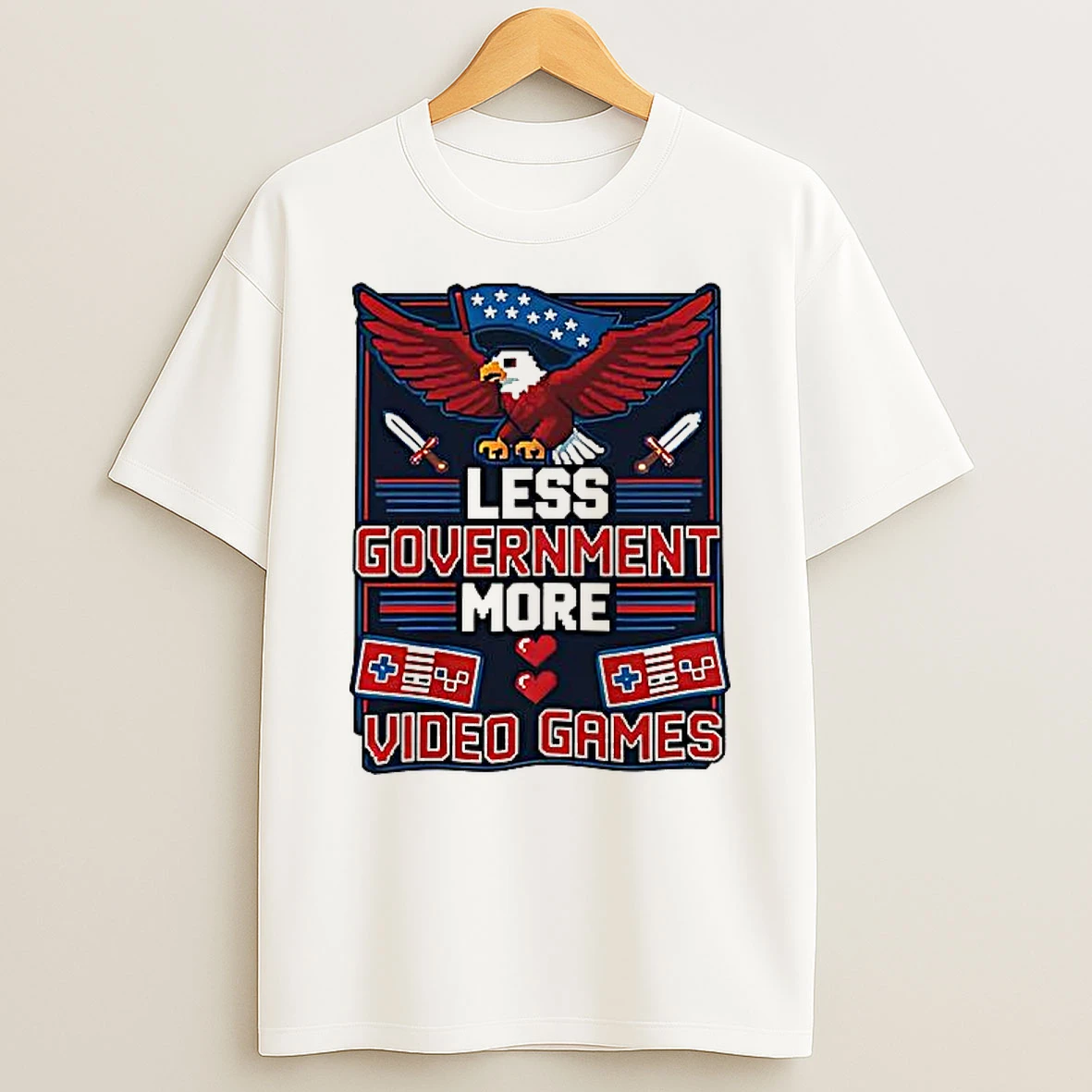 Less Government More Video Games Shirts
