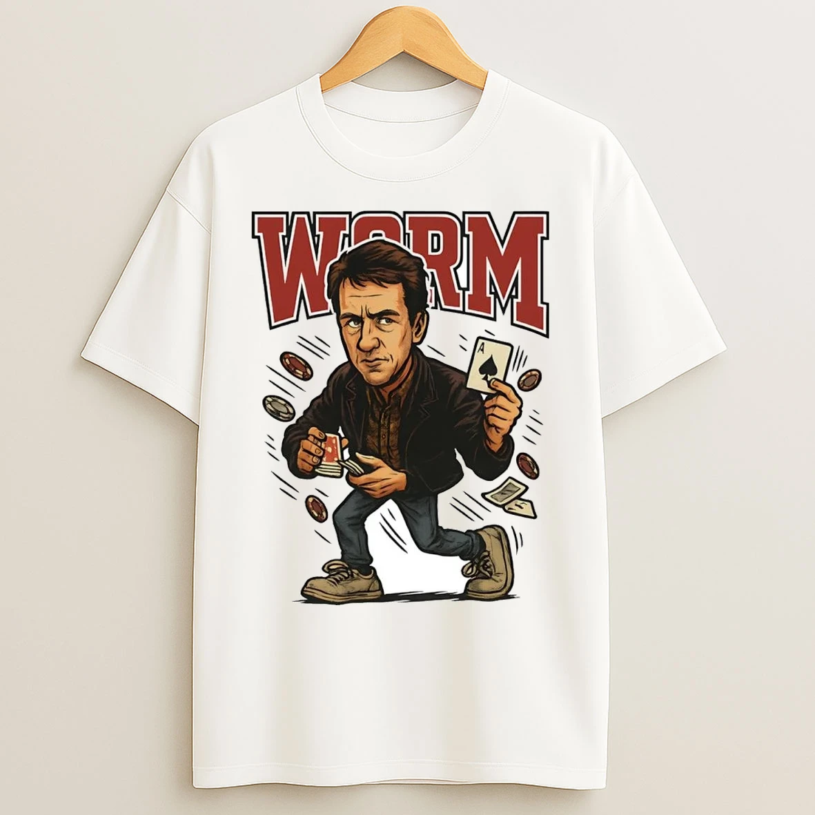 Lester Worm Murphy Rounders Caricature T Shirts