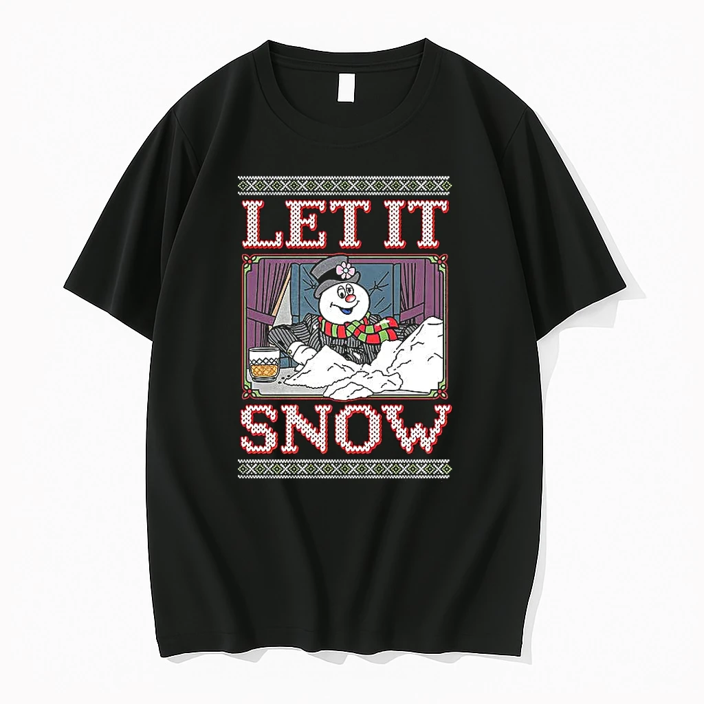 Let It Snow Frosty Snowman Christmas Shirts