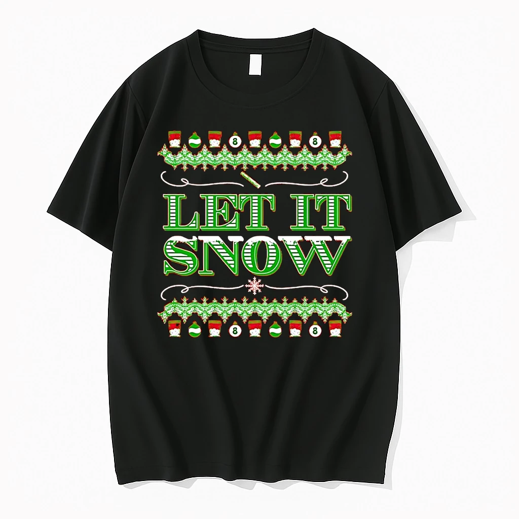Let It Snow Lines Ugly Christmas Shirts