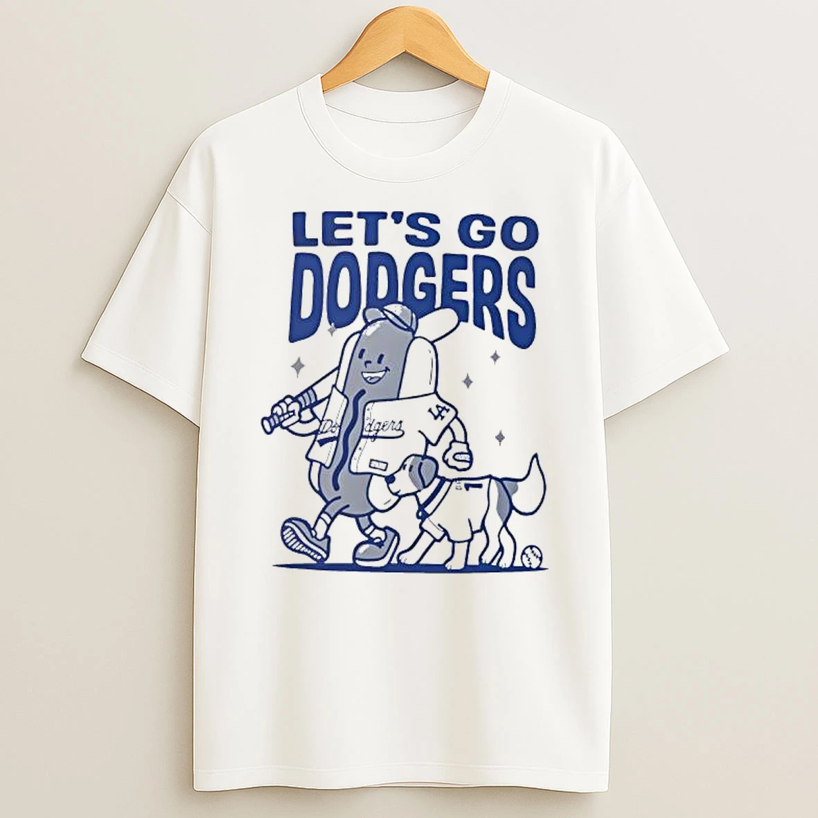 Lets Go Dodgers Los Angeles Baseball Shirts