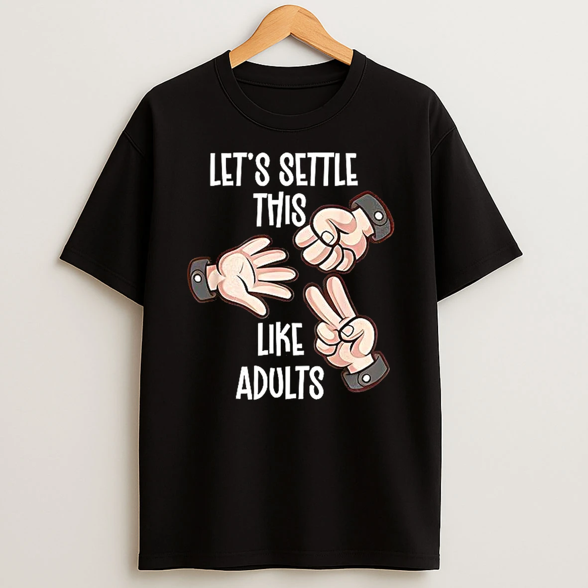 Lets Settle This Like Adults Rock Paper Scissors Shirts