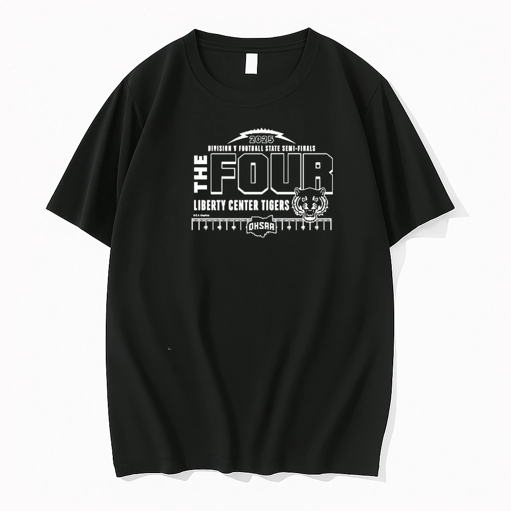 Liberty Center Tigers Ohsaa 2025 Division V Football State Semi Finals The Four Logo Shirts