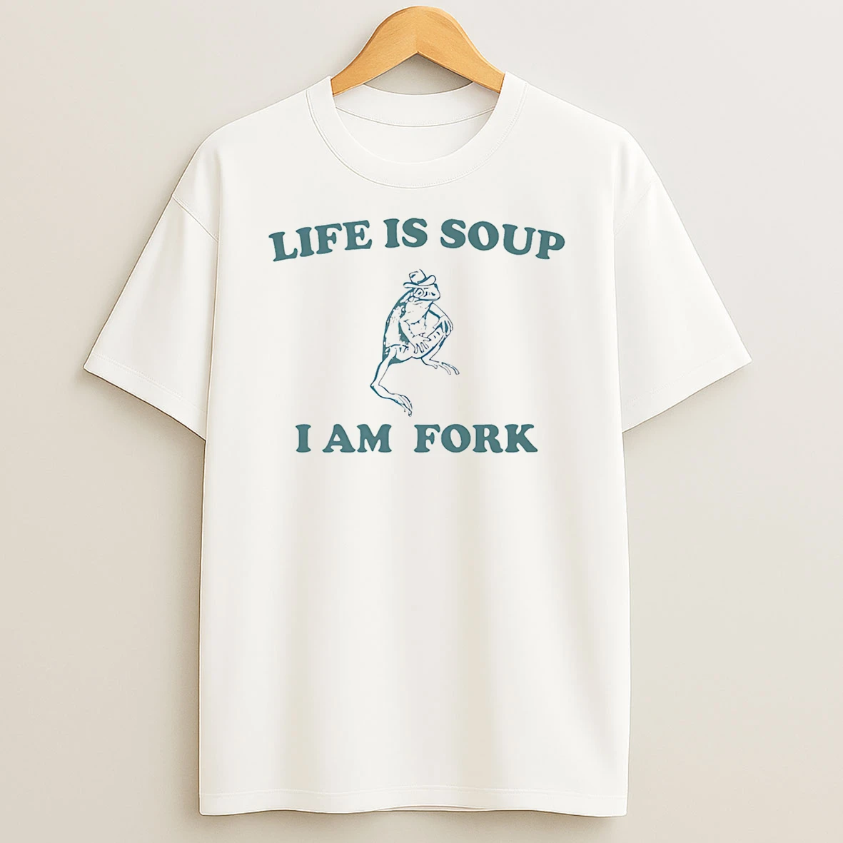 Life Is Soup I Am Fork Frog Shirts