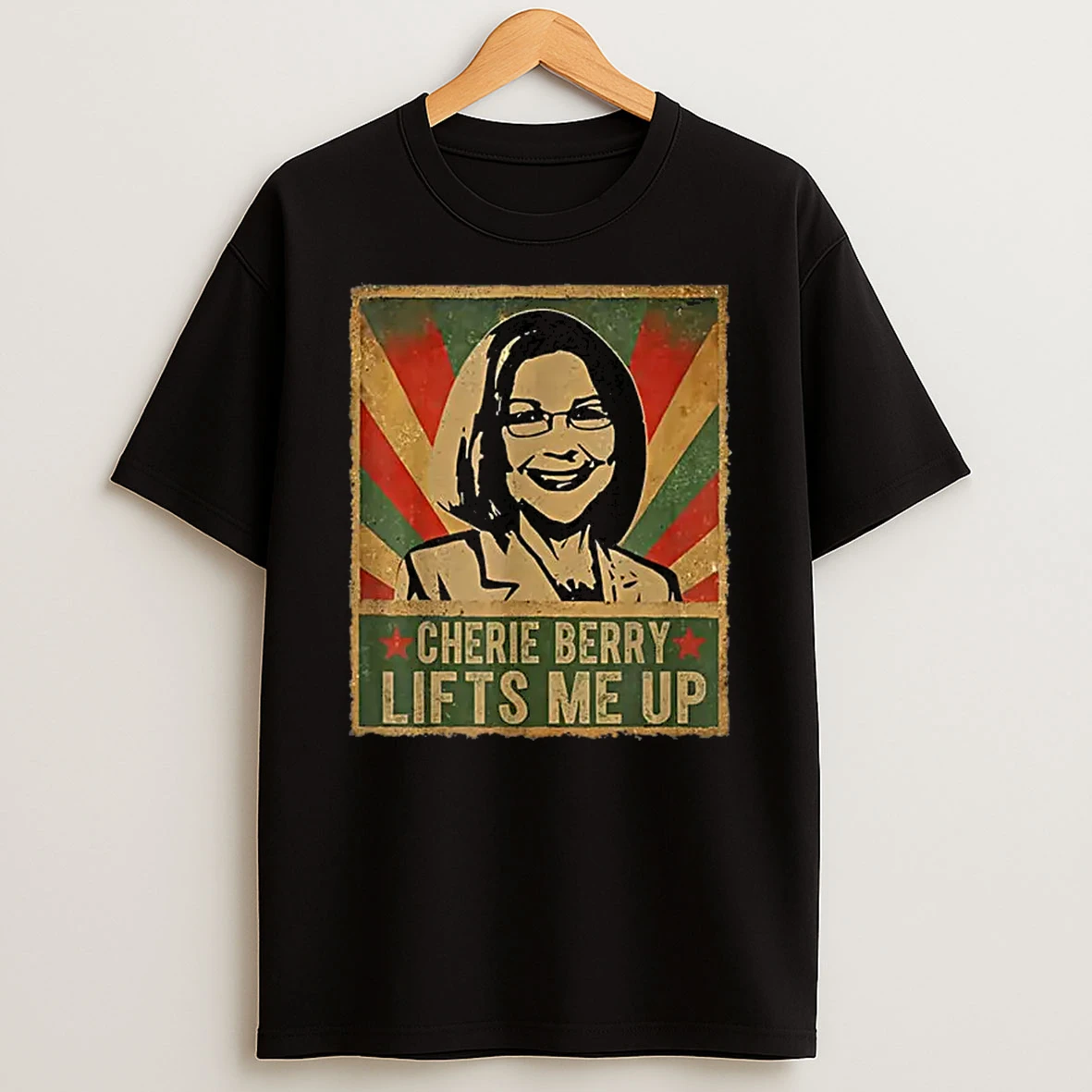 Lifts Me Up Elevator Pun Retro Sunset Portrait Shirts