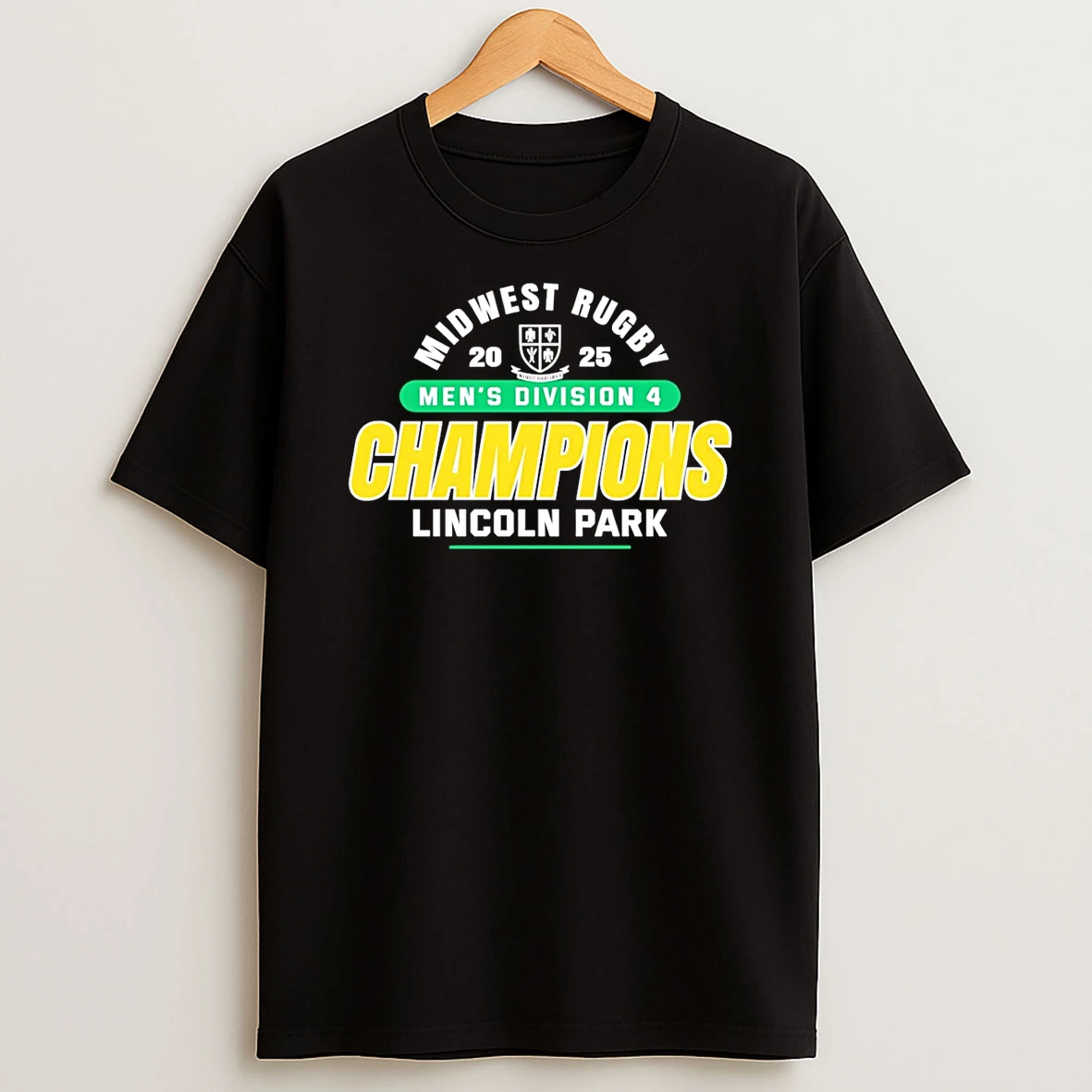 Lincoln Park 2025 Midwest Rugby Mens D4 Premiership Champions Shirts